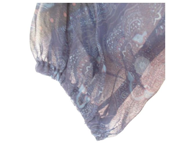 Autre Marque Abito Lungo con Etichetta Verde Rilassante Blu - vista 5