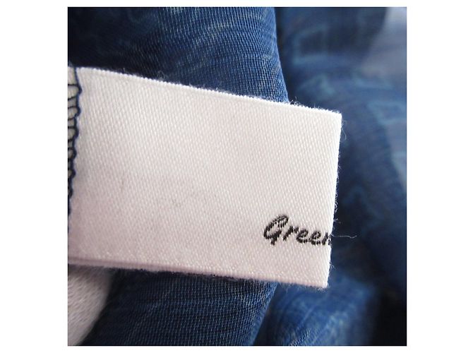 Autre Marque Abito Lungo con Etichetta Verde Rilassante Blu - vista 8