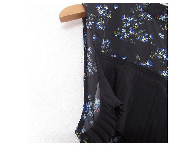 Autre Marque Ärmellose Bluse mit Blumenmuster LE CIEL BLEU Schwarz - Ansicht 4