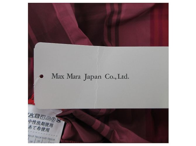 Autre Marque Falda larga de cuadros MATRIGNA de Max&Co. Roja - vista 7