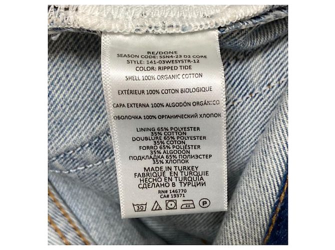 Autre Marque Pantalones Rectos de Denim Levi's RE/DONE Azul - vista 9