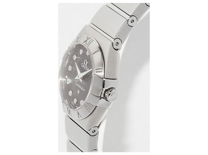 Omega Constellation de acero inoxidable Negro - vista 4