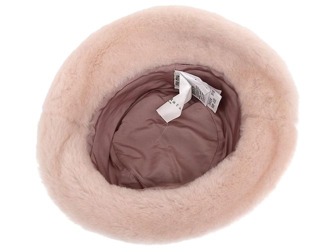 Miu Miu Sombrero bucket de shearling Mouton MIUMIU Rosa - vista 5