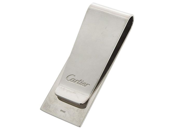 Clip per banconote in metallo argento Cartier C Decor - vista 2