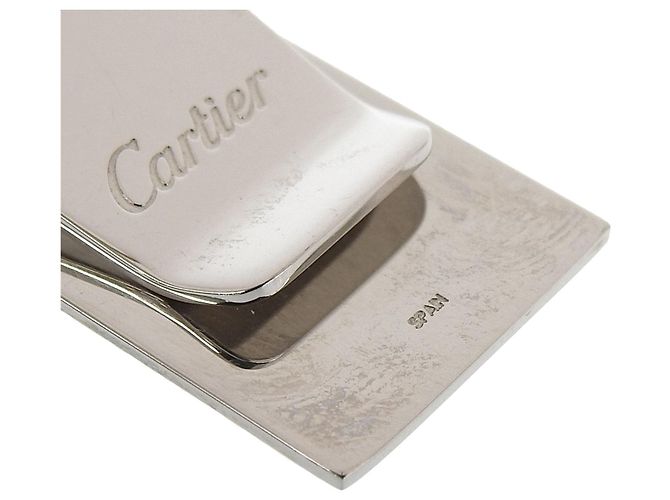 Clip per banconote in metallo argento Cartier C Decor - vista 6