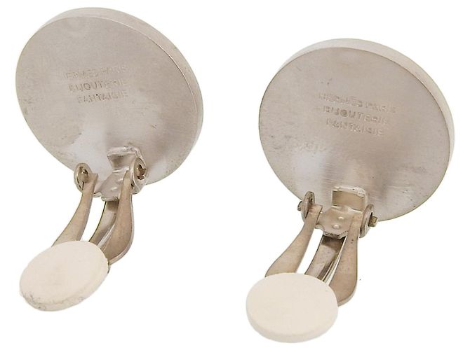 Pendientes de Concha Hermès Plata - vista 4
