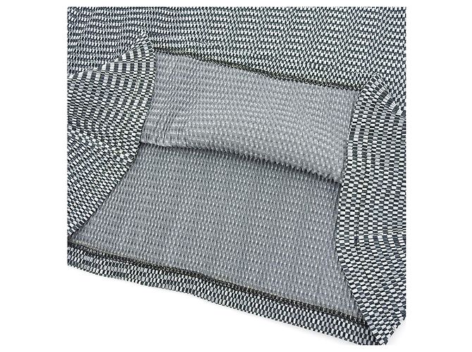 Issey Miyake Kurzarm-T-Shirt mit Karomuster PLEATS PLEASE Schwarz Weiß - Ansicht 5