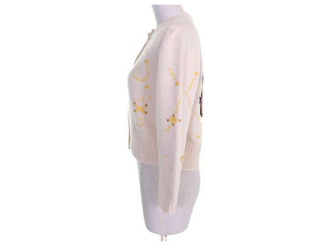 Cardigan Logo Zodiac Leo Pixel Christian Dior Blanco - vista 2