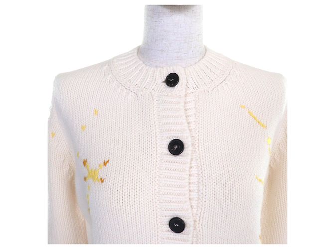 Cardigan Logo Zodiac Leo Pixel Christian Dior Blanco - vista 4