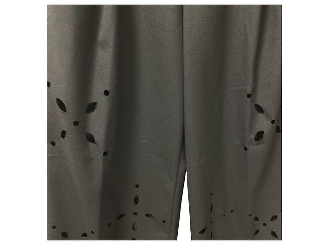 Autre Marque Ray Beams Cutwork-Hosen Schwarz - Ansicht 3