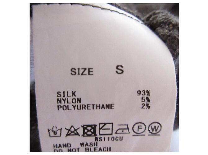 Autre Marque MACPHEE Peplum Seidenstrickpullover Braun - Ansicht 8