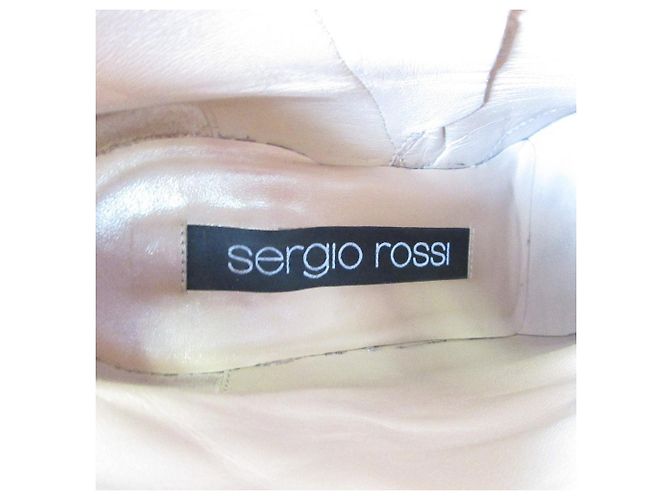 Autre Marque Stivaletti in pelle Sergio Rossi Nero - vista 7