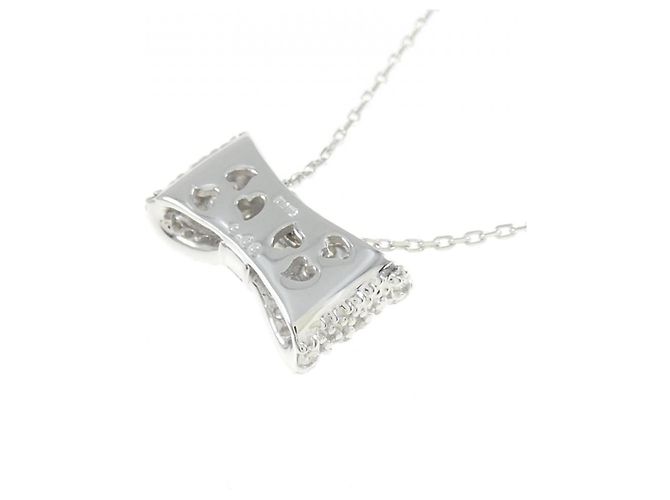 Autre Marque Collar de diamante en oro blanco Au750 en forma de cinta Plata - vista 4