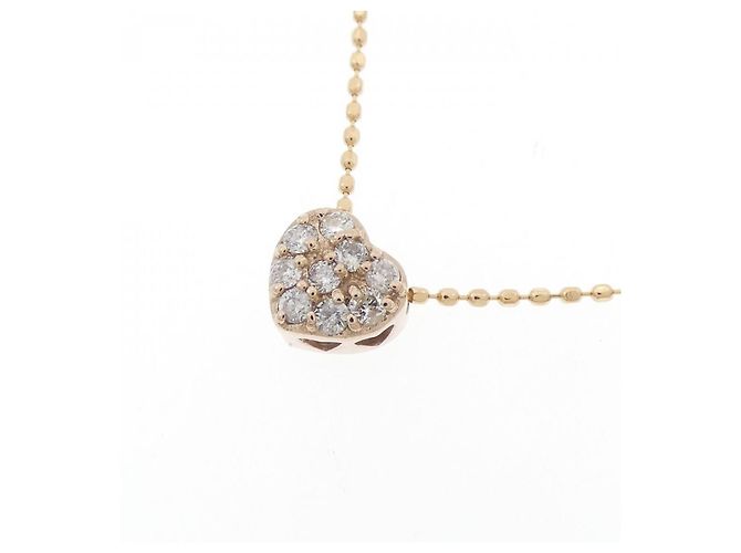 Autre Marque Collana con diamante a forma di cuore Au750 Rosa - vista 3