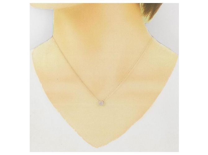Autre Marque Collana con diamante a forma di cuore Au750 Rosa - vista 6