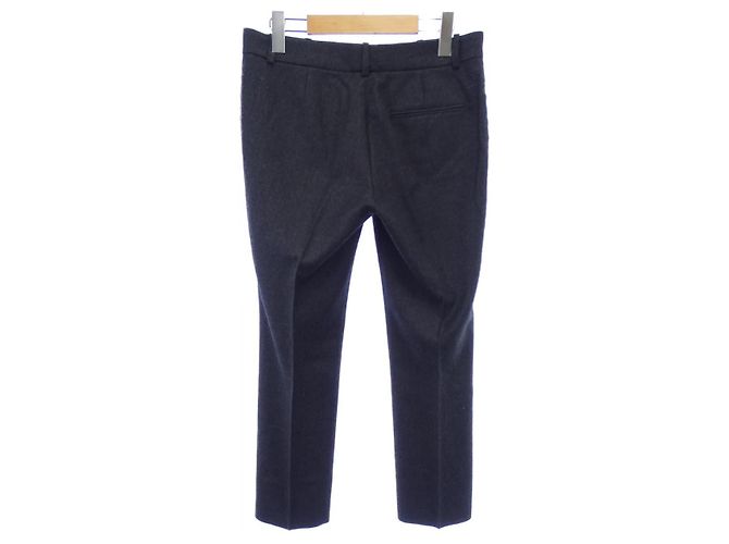 Calças de Lã Hermès 38 Marrom Cinza - vista 6