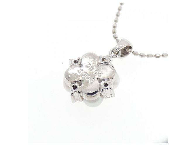 Autre Marque Collana in perle Akoya con zaffiro e diamante Au750 Argento - vista 4