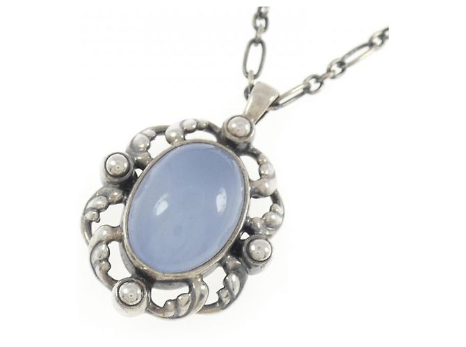 Autre Marque Collana in calcedonio in argento 925 Georg Jensen - vista 3