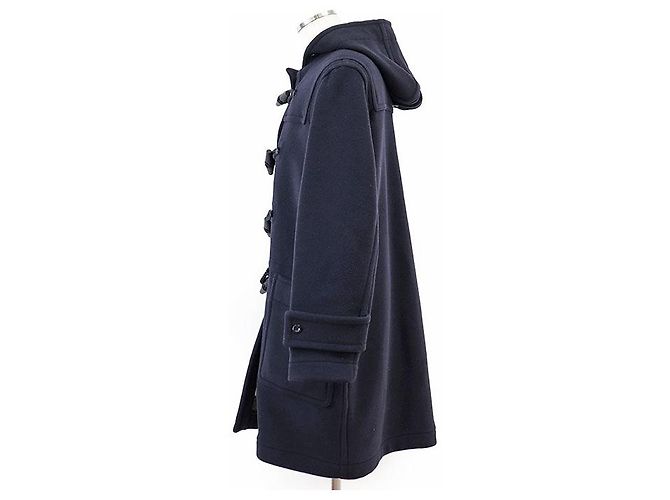 Abrigo de lana virgen y nylon Burberry Londres Inglaterra Azul Azul marino - vista 5