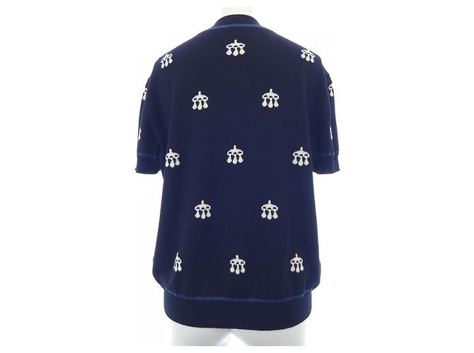 Hermès Hermes Wollstrick-Oberteil Schwarz - vista 2