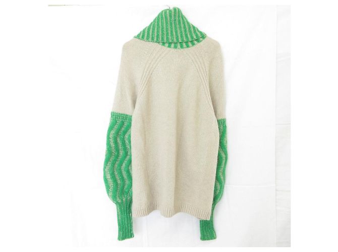 Max Mara Weekend HABITO Strickpullover 2in1 Beige Grün - Ansicht 2