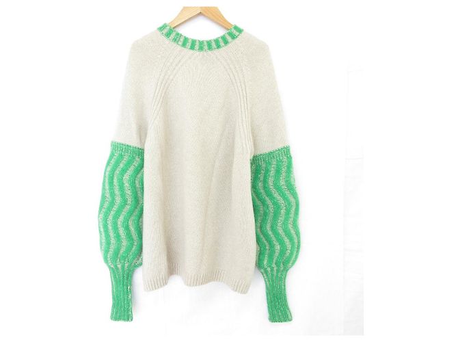 Max Mara Weekend HABITO Strickpullover 2in1 Beige Grün - Ansicht 3
