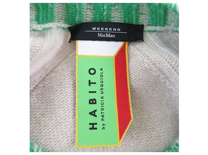 Max Mara Weekend HABITO Strickpullover 2in1 Beige Grün - Ansicht 5