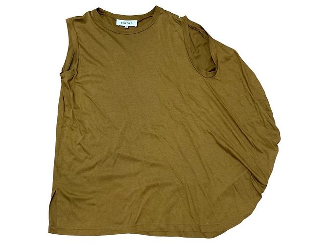 Autre Marque Top Tenjiku C/R de ENFOLD Castaño Camello - vista 3