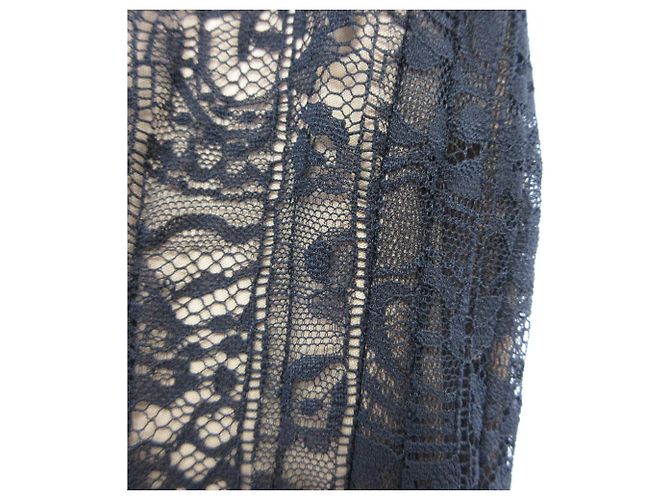 Autre Marque Tadashi Shoji Spitzenkleid Beige - Ansicht 3
