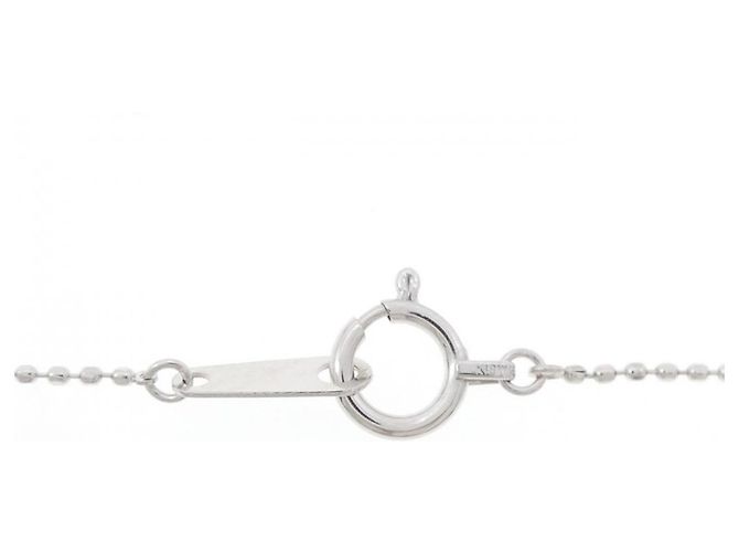 Autre Marque Collana in oro bianco Au750, zaffiro e diamante Argento - vista 5