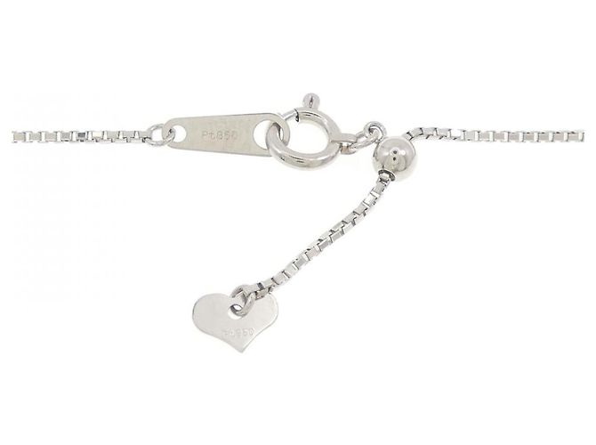 Autre Marque Collana in diamante con granato demantoide Pt900 Pt850 Argento - vista 5