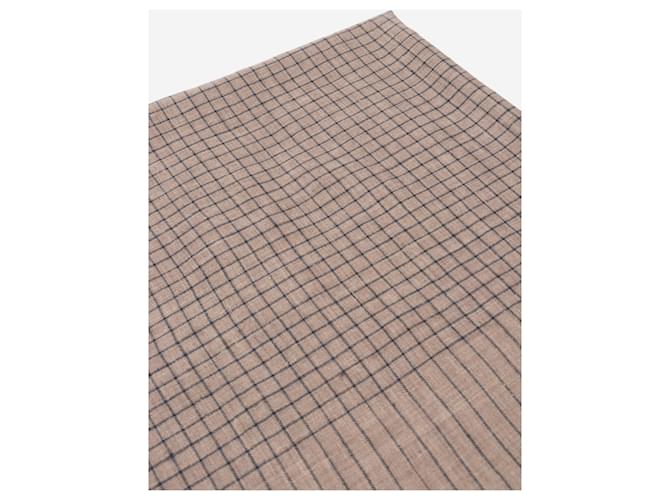 Aime Neutrales Kaschmir-Karierte Schal - Ansicht 6