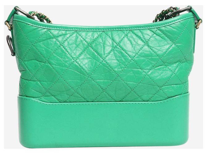 Chanel Borsa in pelle Gabrielle verde 2019 - vista 4
