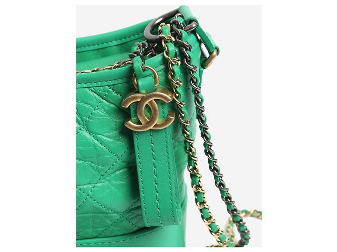 Chanel Borsa in pelle Gabrielle verde 2019 - vista 6