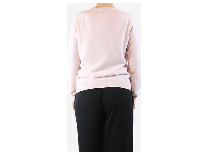 Autre Marque Leichter rosa Cashmere-Cardigan - Größe M Pink - Ansicht 2