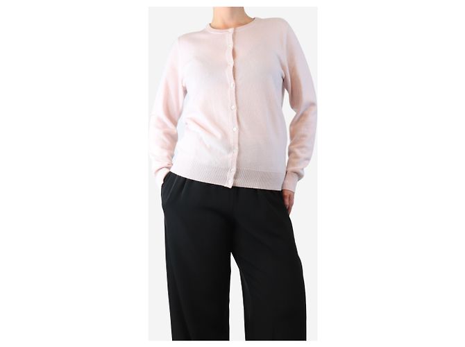 Autre Marque Leichter rosa Cashmere-Cardigan - Größe M Pink - Ansicht 3