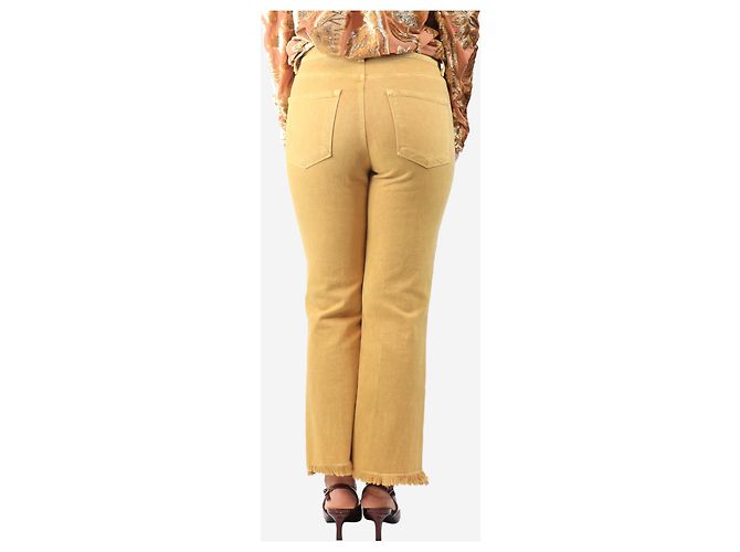 J Brand Gelbe gerade Jeans - Größe UK 10 - Ansicht 3