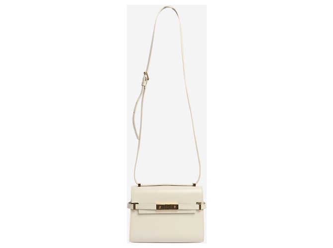 Saint Laurent Borsa a spalla Manhattan crema - vista 2