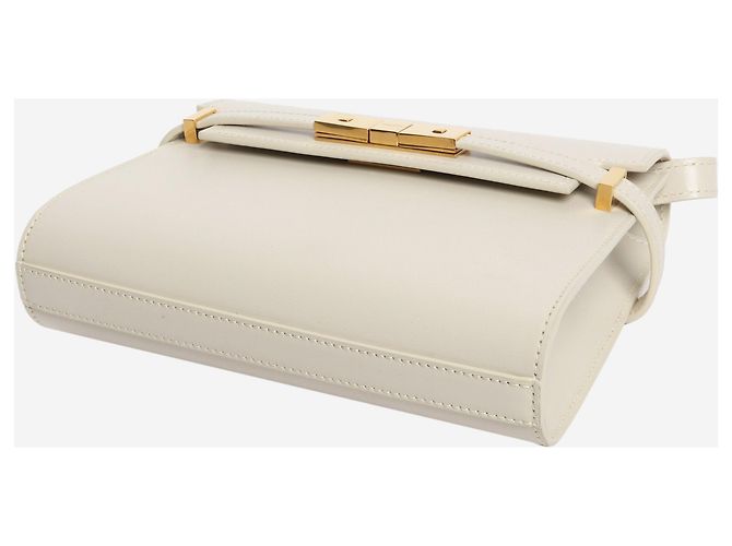 Saint Laurent Borsa a spalla Manhattan crema - vista 4