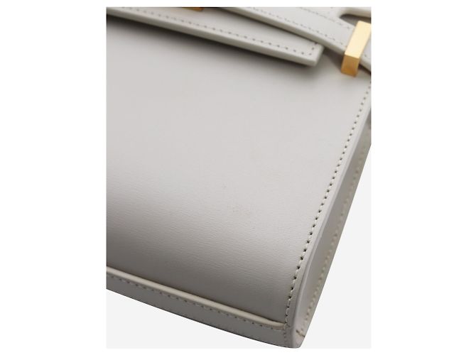 Saint Laurent Borsa a spalla Manhattan crema - vista 5
