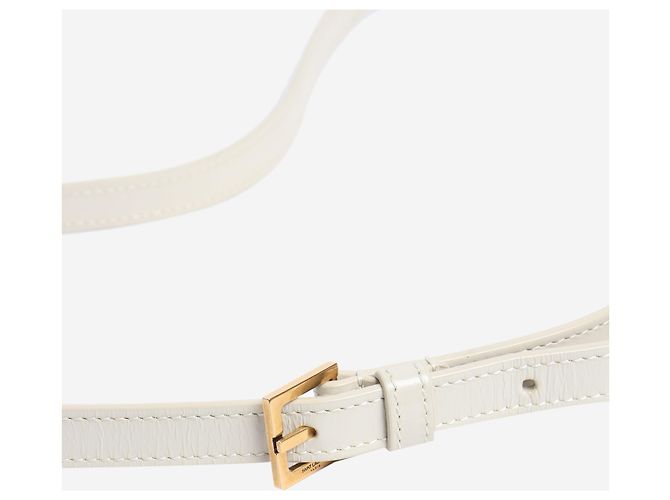 Saint Laurent Borsa a spalla Manhattan crema - vista 9