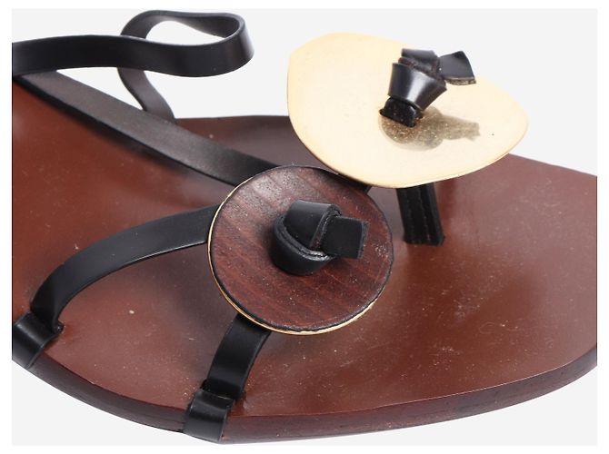 Tory Burch Braune Patos-Absatzsandalen - Größe EU 38.5 - Ansicht 6