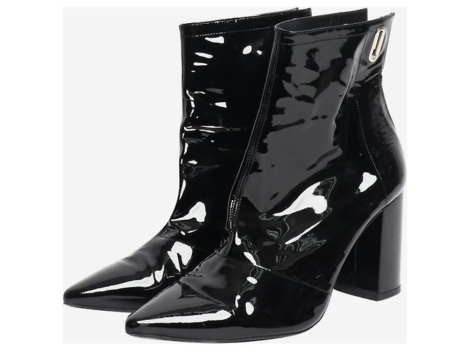 Robert Clergerie Botas de charol negro - talla EU 40 (UK 7) - vista 2