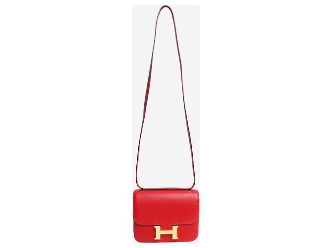 Hermès Borsa Constance 18 rossa in pelle Epsom Rosso - vista 2