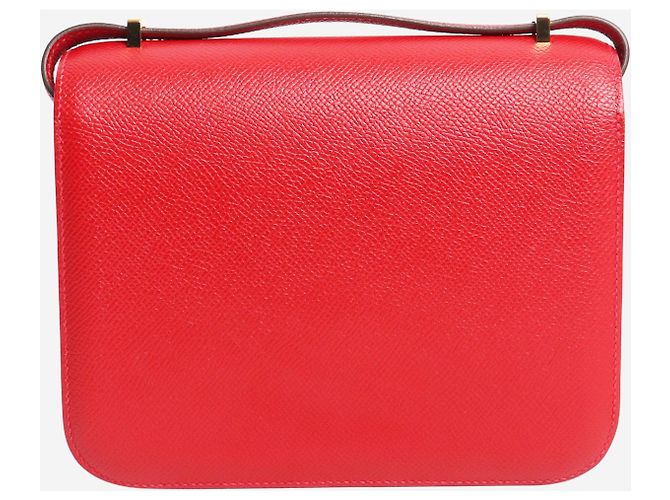 Hermès Borsa Constance 18 rossa in pelle Epsom Rosso - vista 3