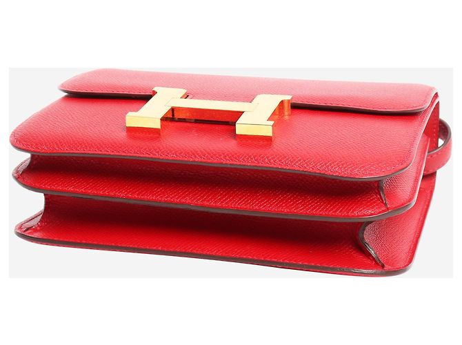 Hermès Borsa Constance 18 rossa in pelle Epsom Rosso - vista 5