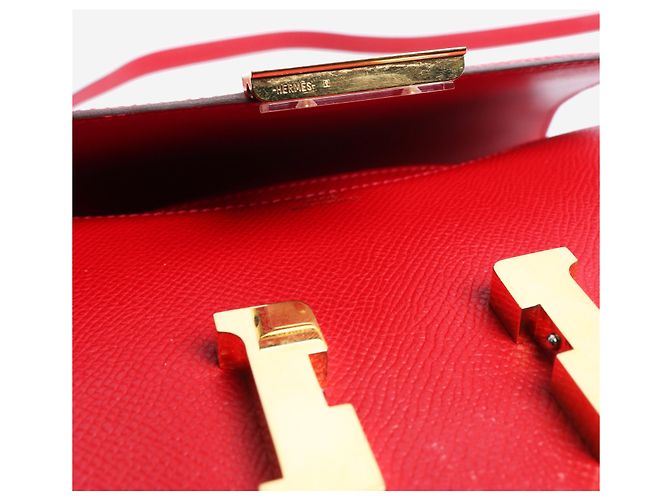 Hermès Borsa Constance 18 rossa in pelle Epsom Rosso - vista 6