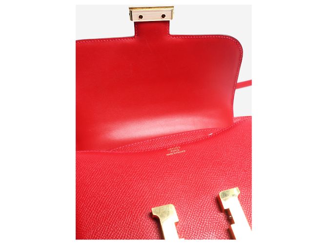 Hermès Borsa Constance 18 rossa in pelle Epsom Rosso - vista 8