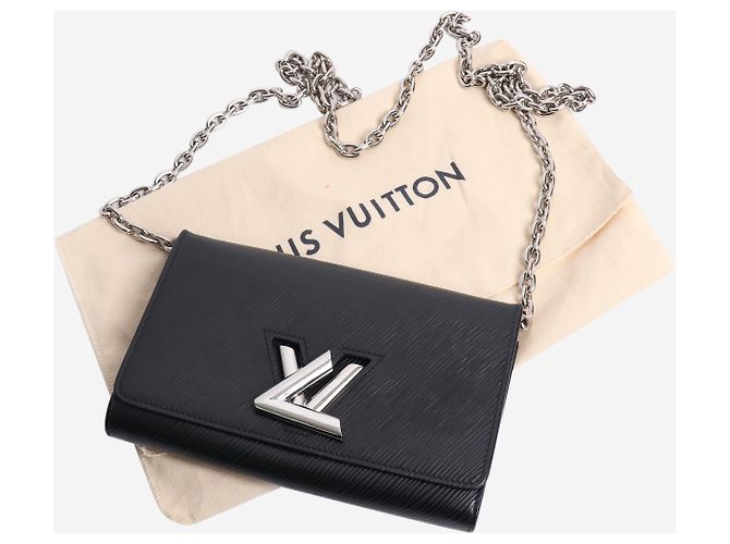 Louis Vuitton Portafoglio a catena nera Twist Nero - vista 8