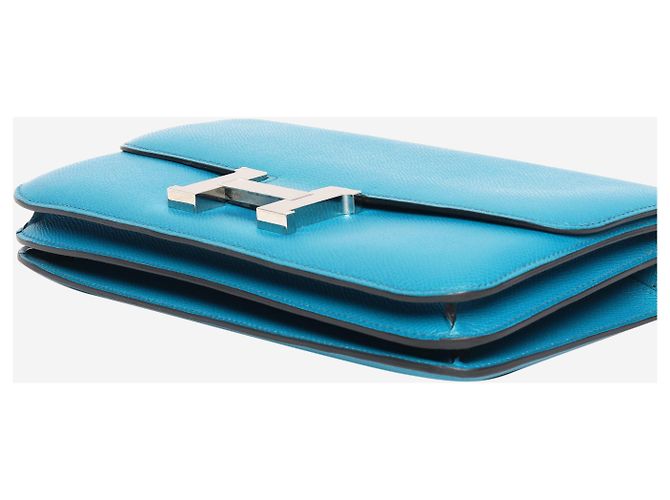 Hermès Borsa Constance Elan blu in pelle Epsom - vista 5